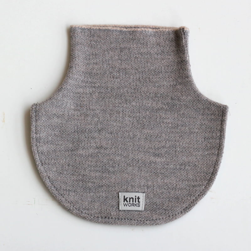 Kids neckwarmer, grey-beige