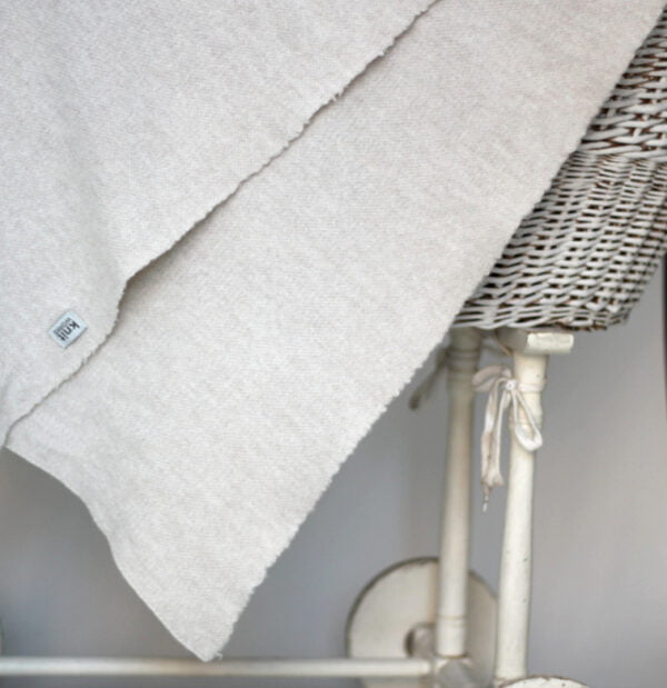 Baby blanket, soft natural