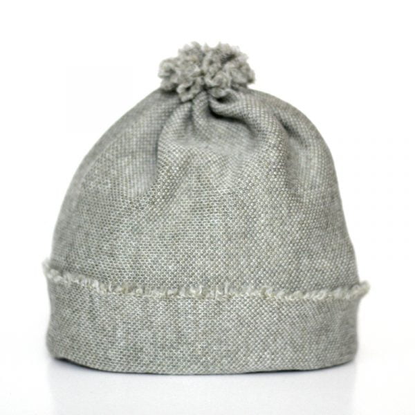 Wool beanie, light green, 3-6 months