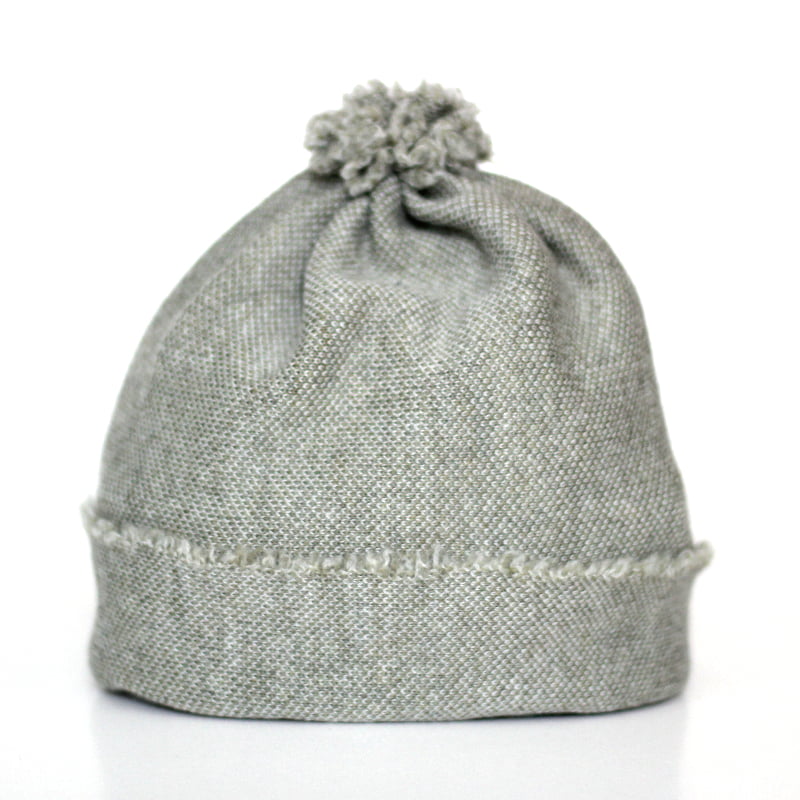 Wool beanie, light green, 3-6 months